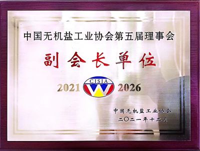中國無機鹽工業協會副會長單位